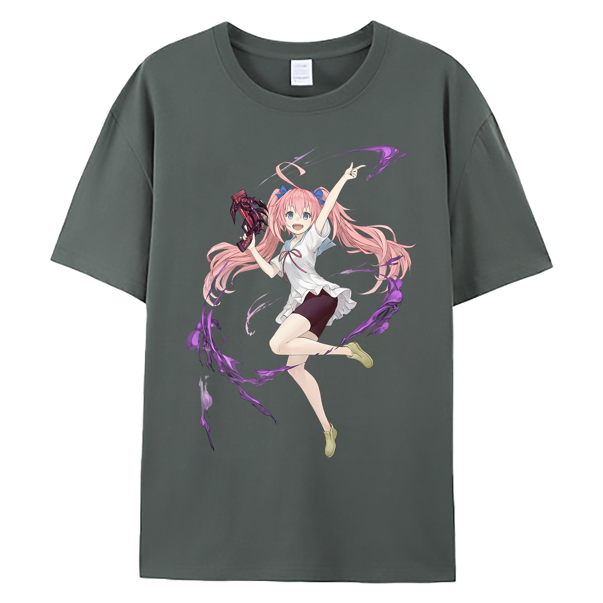 （画像用） 転スラ Regarding Reincarnated to Slime 綿100％ メンズ半袖Tシャツ｜肌触りやわらか＆通気性